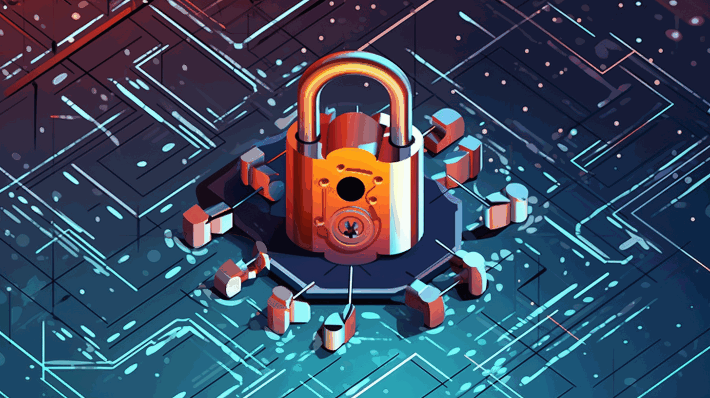 An illustrated depiction of a digital lock being cracked, symbolizing the article's content on password cracking performance.